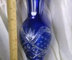 Vaza veche cristal cobalt