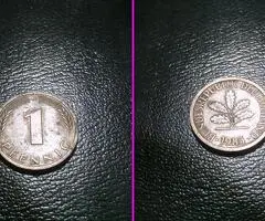 Moneda rara 1 Pfennig 1985