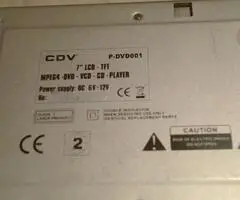 DVD player portabil 7 inch 2 buc. Husa si Telecomanda