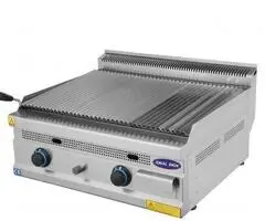 Gratar profesional cu roca vulcanica, Ideal Inox, gaz, Linia 630