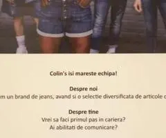 Colin's - angajeaza Consilier Vanzari si Gestionar Depozit