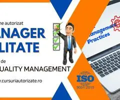 Curs online autorizat Manager Calitate - ISO 9001:2015