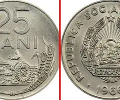 Moneda 25 Bani Republica Socialista Romania 1966