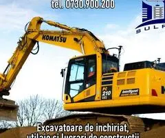 Macara de inchiriat, excavatoare, buldozere, utilaje diverse