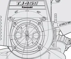 Motor Kawasaki TJ45E - benzina - 2 timpi