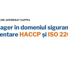 Curs online Manager în domeniul siguranței alimentare HACCP și ISO 22000