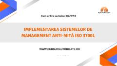 Curs online Implementarea sistemelor de management anti-mită ISO 37001