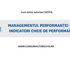 Curs online Managementul performanței - KPI indicatori cheie de performanță