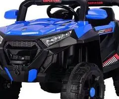 Masinuta electrica 4x4 Kinderauto SuperCar 100W 12V cu Scaun TAPITAT #Albastru