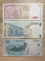 Bancnote din Columbia,Surinam,Brazilia,Argentina
