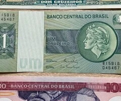 Bancnote din Brazilia, Peru, Guyana