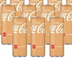 Coca Cola Vanilla import Olanda 330 ml Total Blue