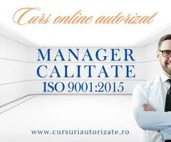 Curs online Manager Calitate – ISO 9001:2015