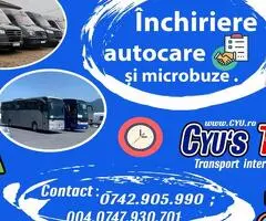 Transport Interțional Inchiriere Autocare Microbuze Germania Olanda Belgia Franța www.cyu.ro