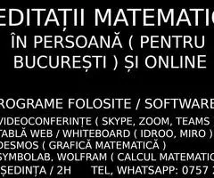 Ofer meditații online la matematică pentru școală generală, liceu și facultate