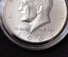 Moneda argint Half Dollar, USA, 1964