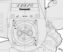 Vand motor Kawasaki TJ27E - benzina