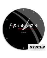 Ceas de Perete cu Licenta Friends-Negru