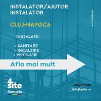 Instalator, ajutor de instalator, inginer și coordonator  echipă