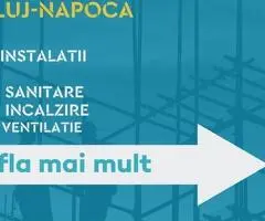 Instalator, ajutor de instalator, inginer și coordonator  echipă