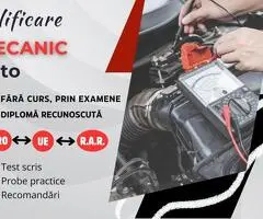 Calificare recunoscută Meanic auto