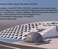 Meditez matematica online (skype sau zoom ) sau fizic