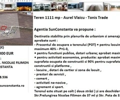 Teren 1111 mp - Aurel Vlaicu - Tonis Trade