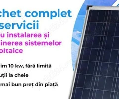 Instalare Sisteme Fotovoltaice ( Pachet complet )